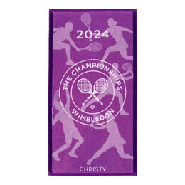 Christy Wimbledon Champ towel 2024 Bath Hyacinth